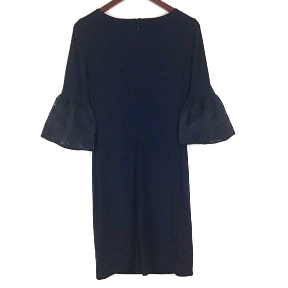 Ralph Lauren Konatta Ruched Lace Bell Sleeve Dress - Picture 4 of 4